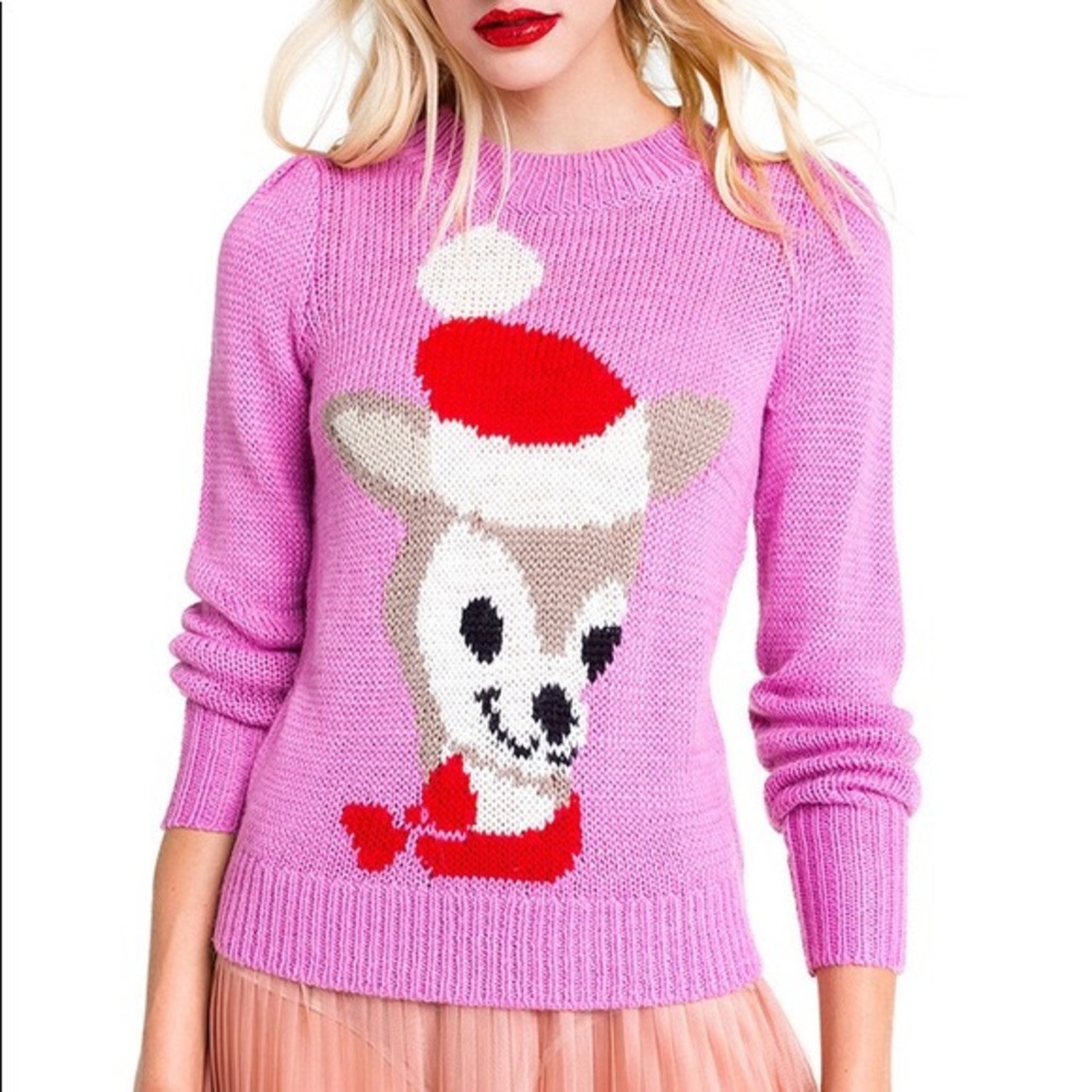 Wildfox Prancer Lou Pink Sweater